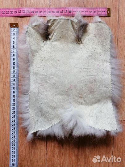 Шкурка песцовая, распоротая шапка