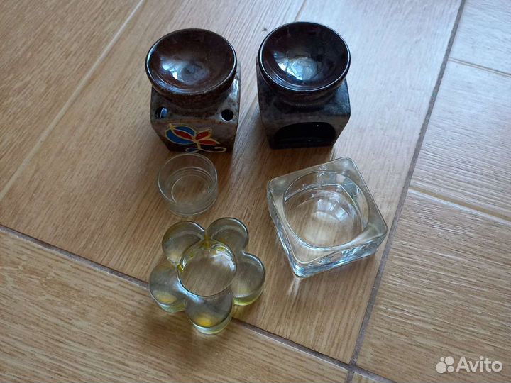 Стеклянные подсвечники