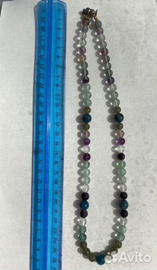Бусы и браслет из натуральных камней