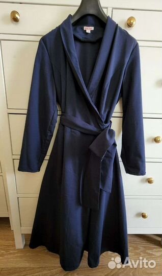 Медицинский халат платье 48 Enigma синий