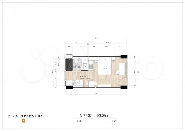 1-к. квартира, 23 м², 5/8 эт.