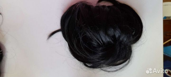 Волосы на заколках искусственные-шиньон