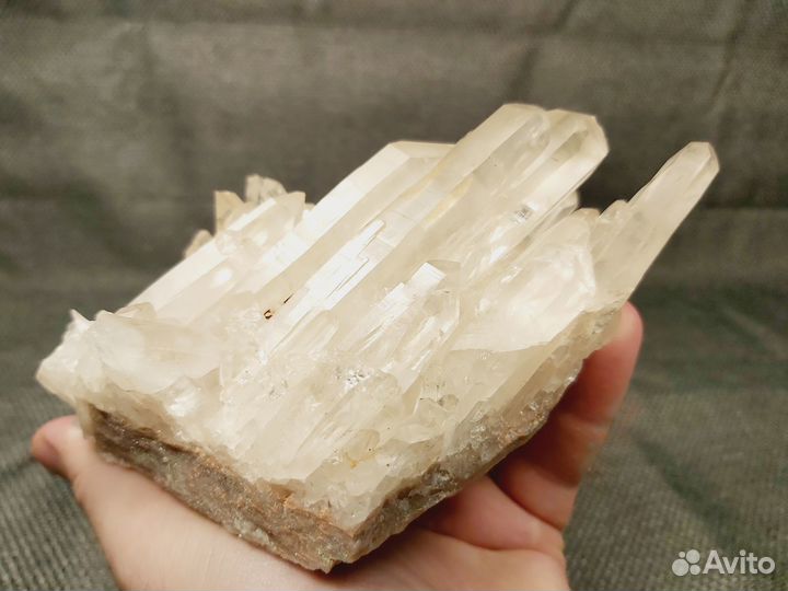 Горный хрусталь (кварц), друза, Перекатное, Якутия