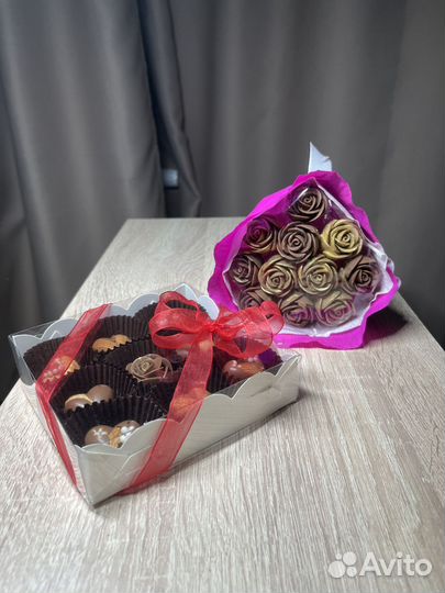 Шоколад ручной работы, подарок, букет из шоколада
