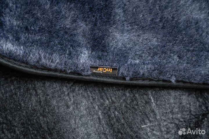 Накидки на сиденья искусственный мех серый, на