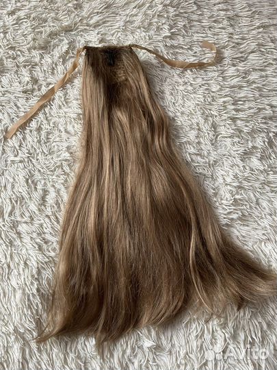 Искусственные волосы хвост на заколке