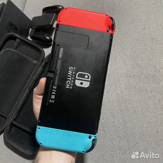 Nintendo Switch rev 2 Чип + 128Gb + Игры (Чехол)