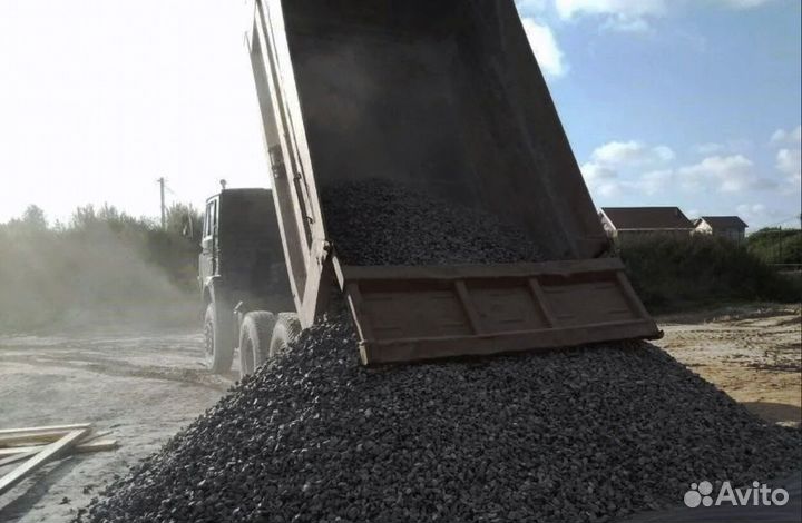 Щебень гранитный на парковку