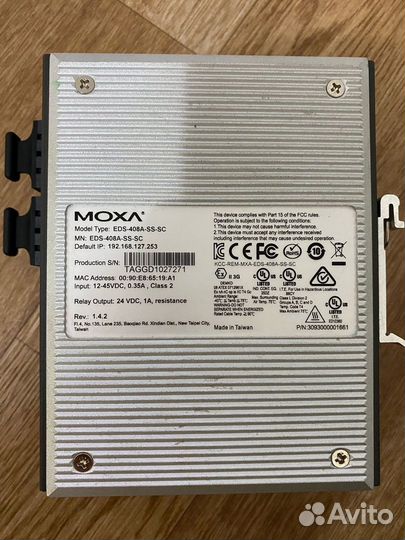 Коммутатор moxa EDS-408A-SS-SC