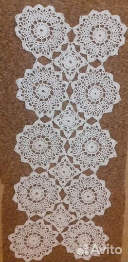 Вязания салфетка- дорожка х/б