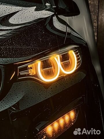 Неоновая картина BMW