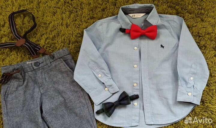 Рубашка, брюки, кеды HM