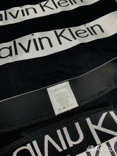 Трусы боксеры мужские черные calvin klein