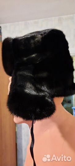 Шапка ушанка мужская норка