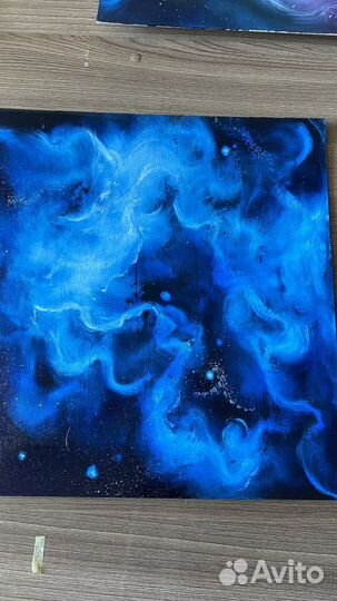 Космос картина маслом