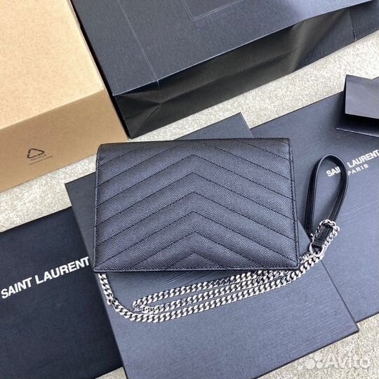 Сумка женская натуральная кожа YSL Envelope