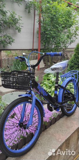 Велосипед детский синий, 20 дюймов, новый