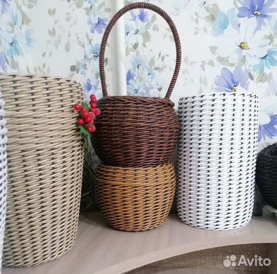 Кашпо из полиротанга