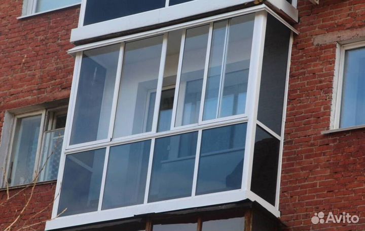 Остекление балконов и лоджий под ключ O5711