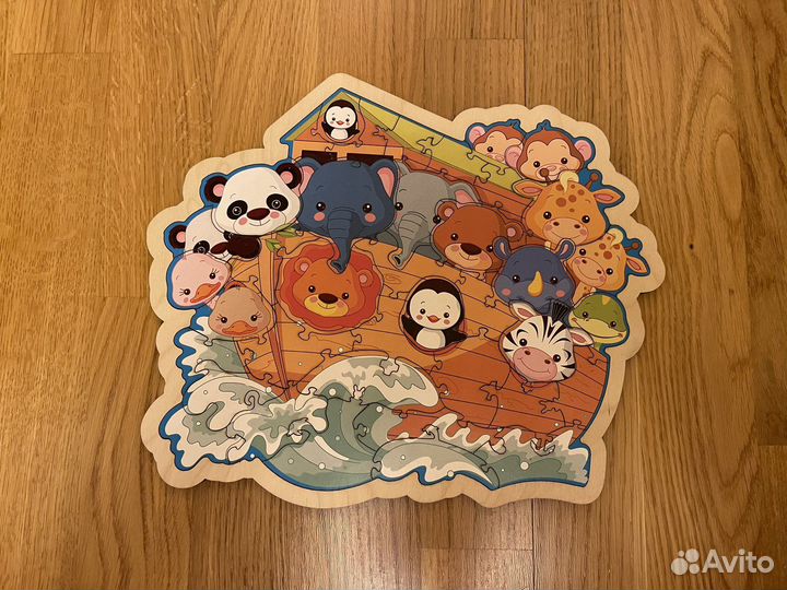 Пазл-вкладыш в рамке Ноев ковчег