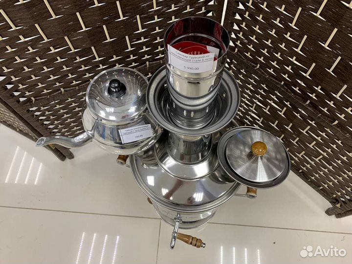 Самовар турецкий на дровах 6 литров