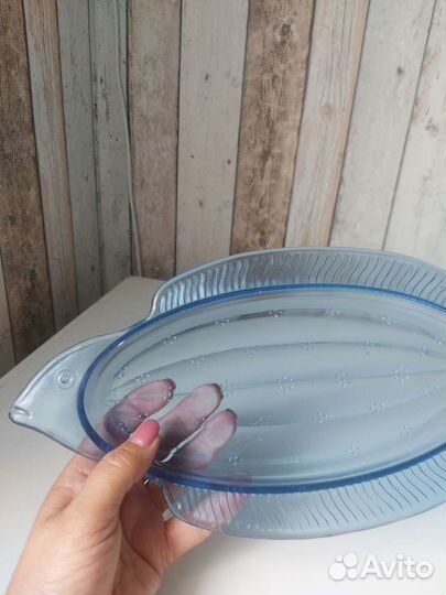 Ваза для фруктов стекло СССР