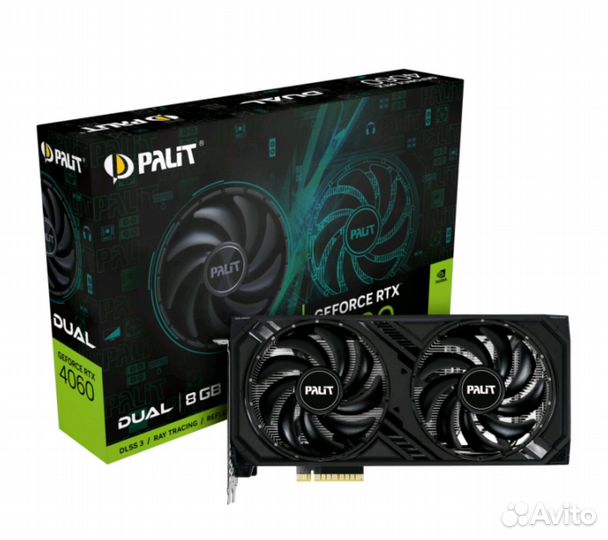 Видеокарта Palit nvidia GeForce RTX 4060 dual