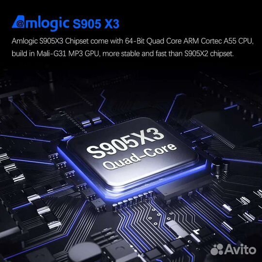 X96Max Plus Тв приставка SMART и TOX1 4/32Gb Ugoos