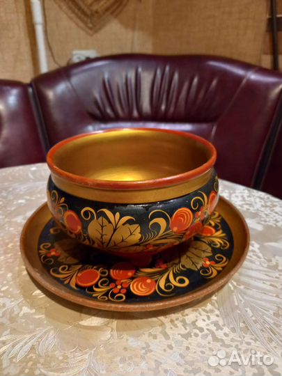 Горшок деревянный