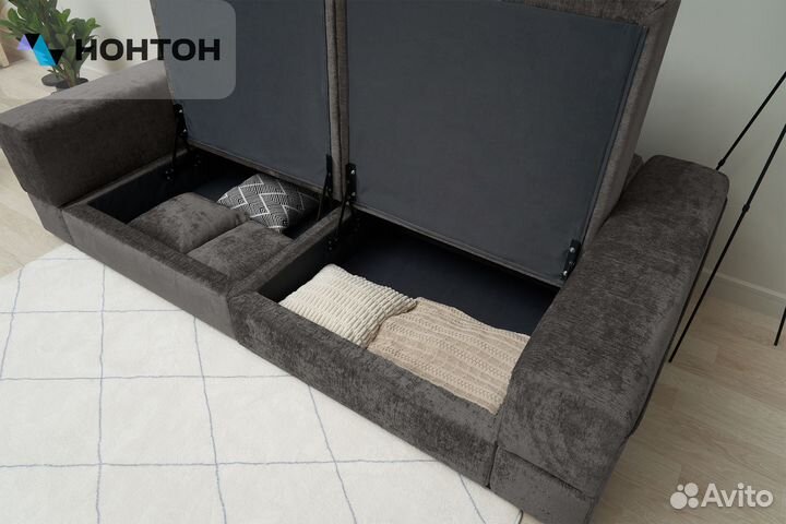 Диван Рон modool серый