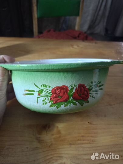 Казанчик 1,5л объём чугун покрытый эмалью