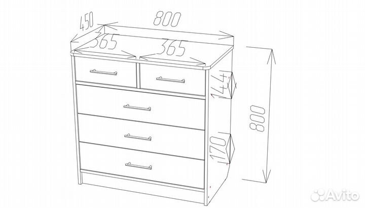 Комод Пирамида