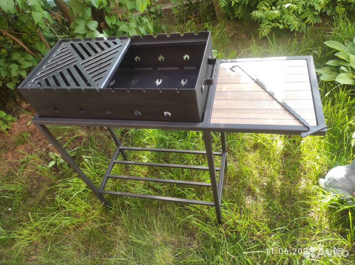Мангал со столиком новый 3 мм