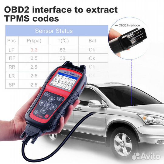 Универсальные датчики давления в шинах Autel