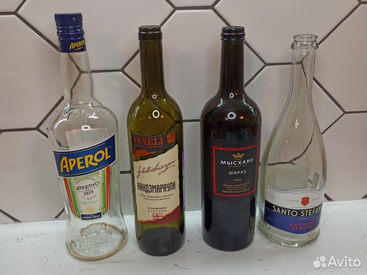 Бутылки стеклянные для творчества декора