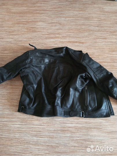 Мотокуртка кожаная мужская размер 52-54, рост 170