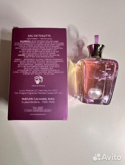 Духи cacharel Promesse оригинал 100 ml