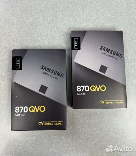 SSD накопитель Samsung 870 QVO 1tb новый