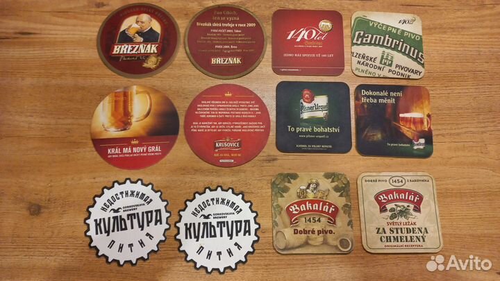 Подставки для пивных кружек Чехия (бирдекели)