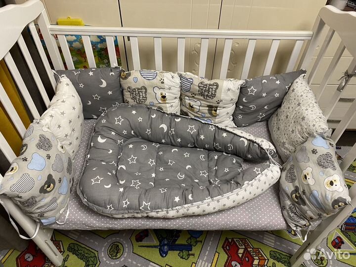 Бортики в детскую кроватку и кокон