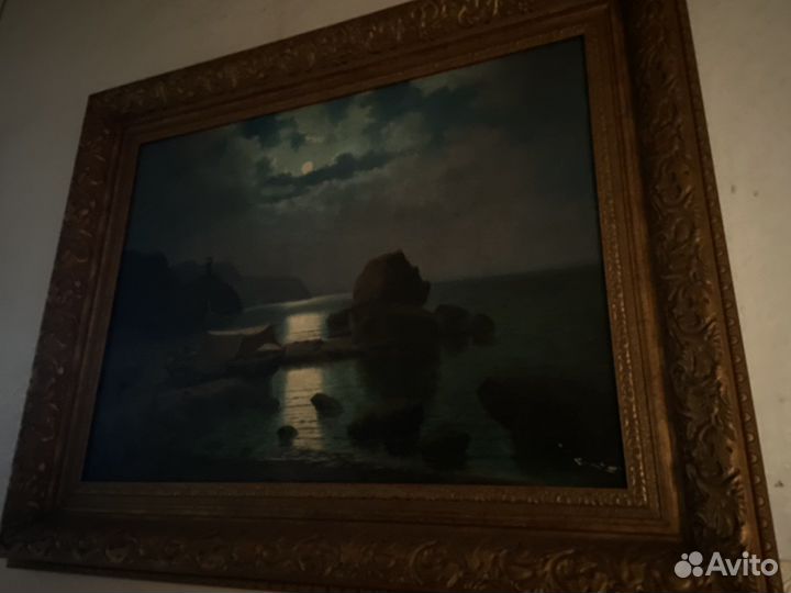 Старинная картина берег Крыма