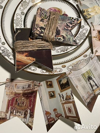 Новогодняя гирлянда Дворец винтаж