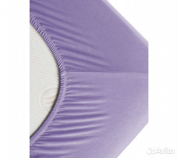 Простынь GoodNight Трикотаж 160х200х20 Лаванда на