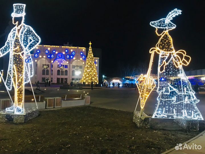 Светящиеся фигуры и светодиодные декорации