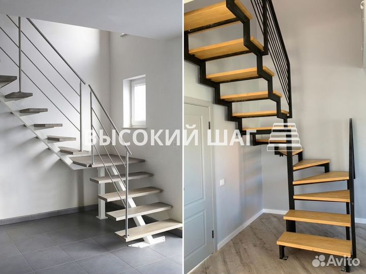 Изготовление лестниц на металлокаркасе