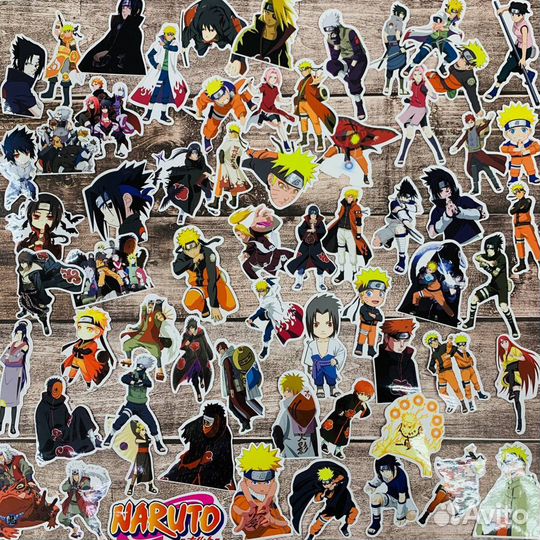 Набор наклеек Наруто (Naruto)