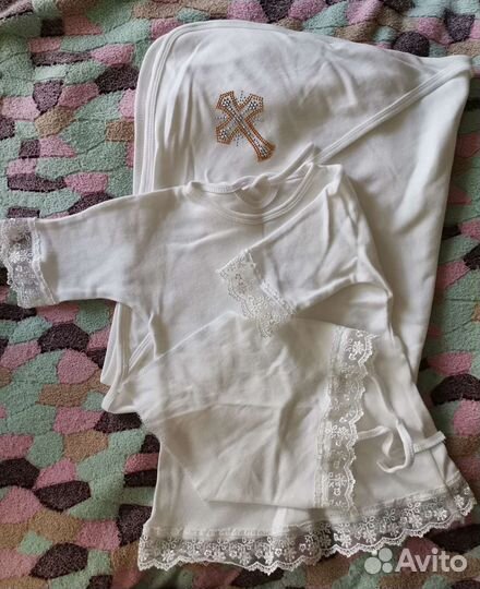 Крестильный набор для девочки новый