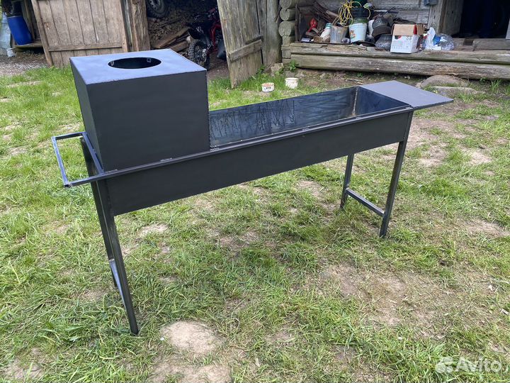 Мангал с печью под казан