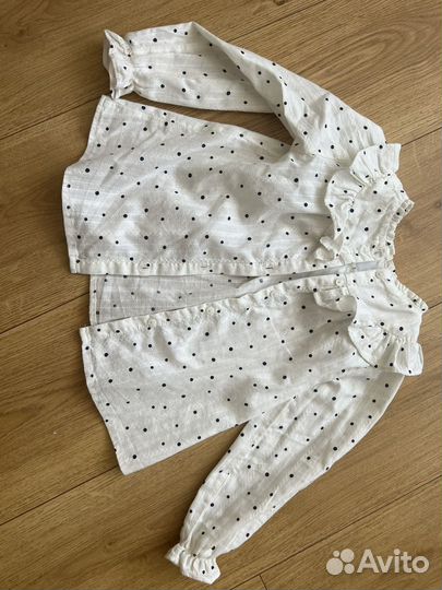 Рубашка zara для девочки 104
