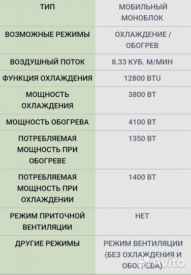 Кондиционер мобильный Bork-y501